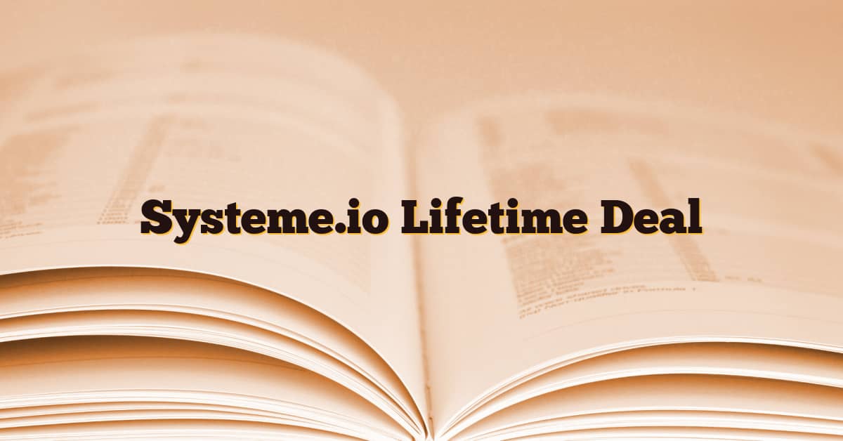 Systeme.io Lifetime Deal